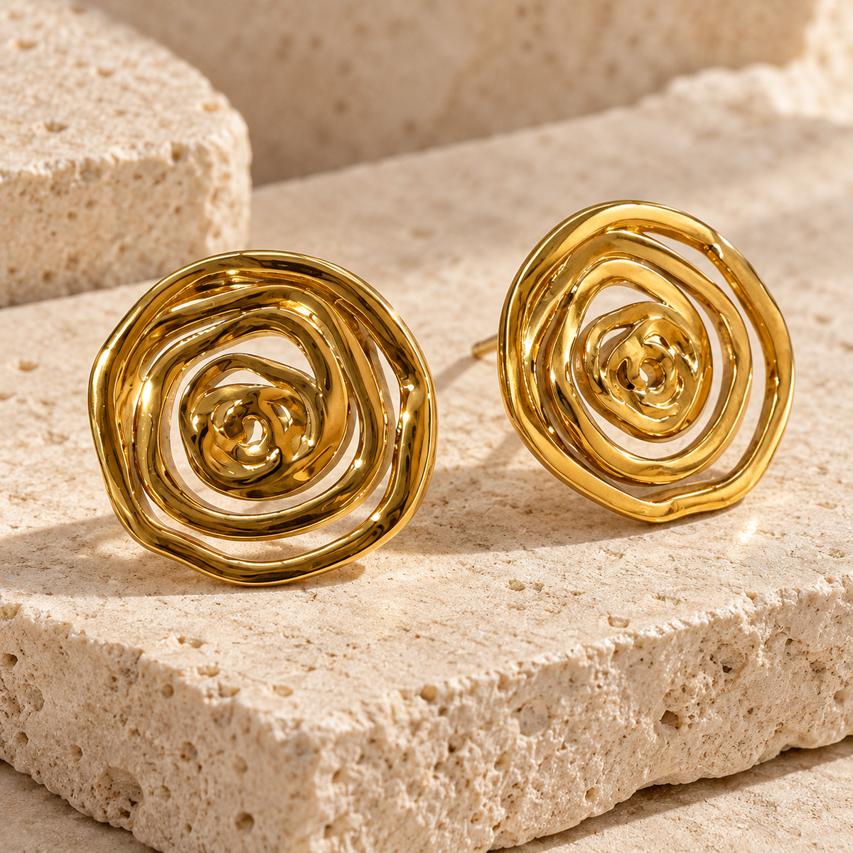 Aretes Espiral - Acero Inoxidable