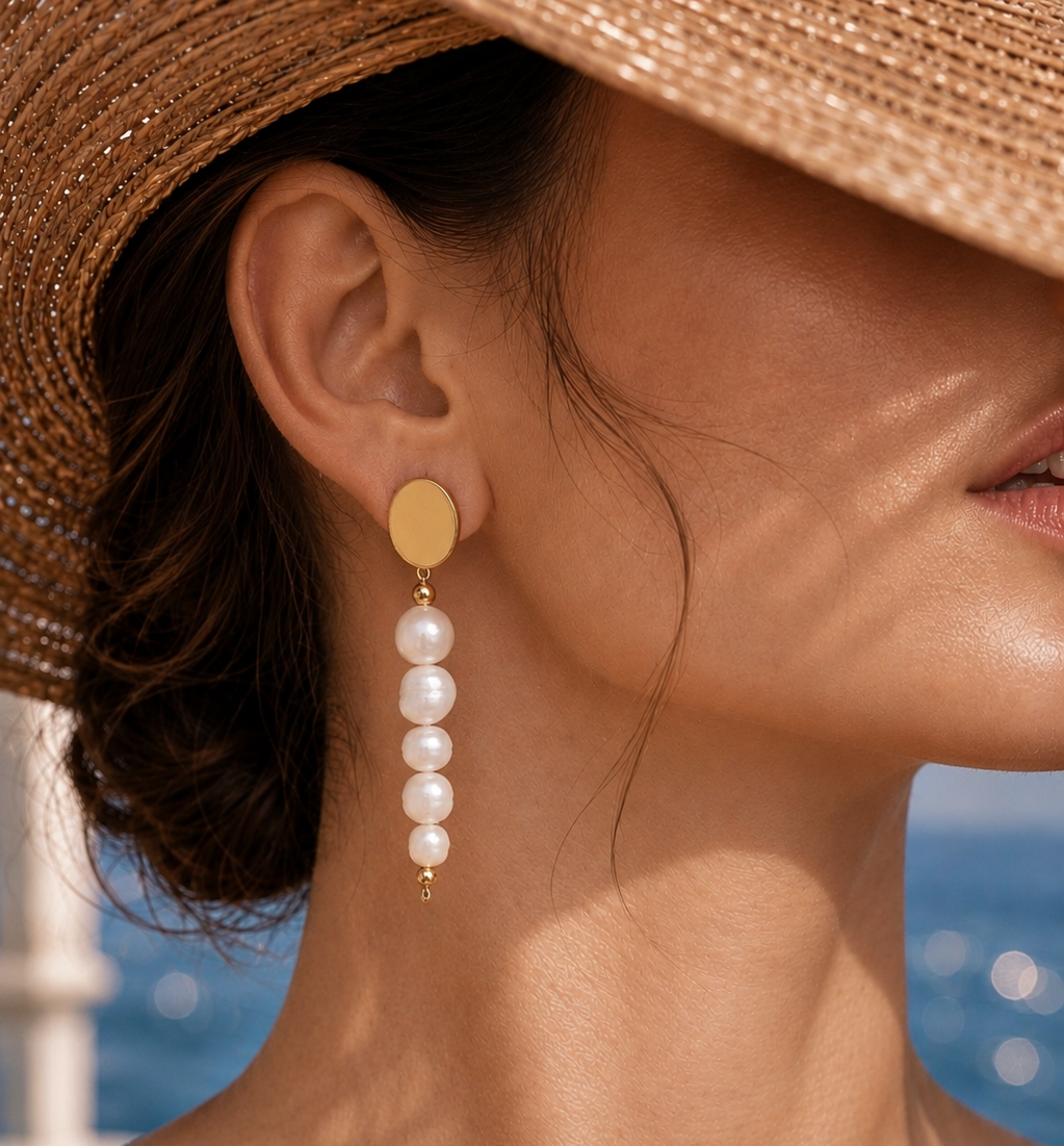 Aretes Perlas
