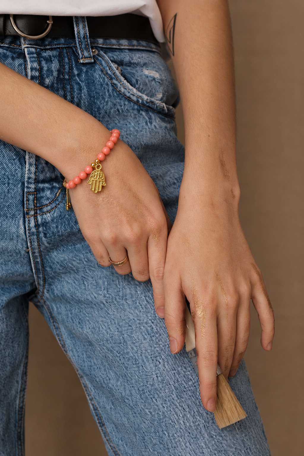 Pulsera Coral Salmon