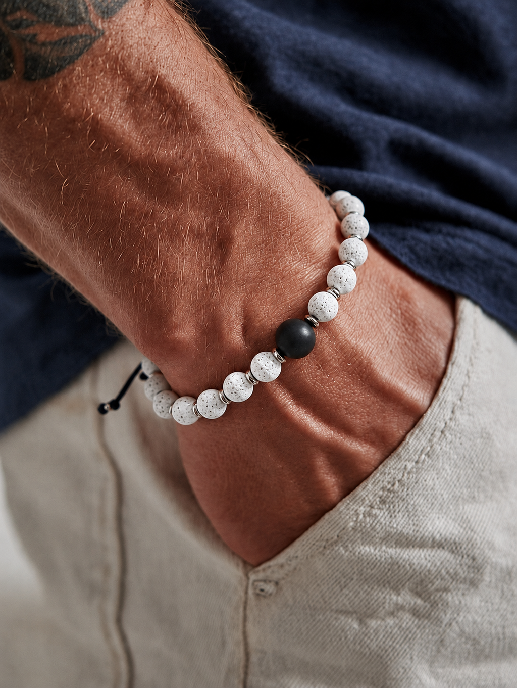 Pulsera Piedra Volcanica