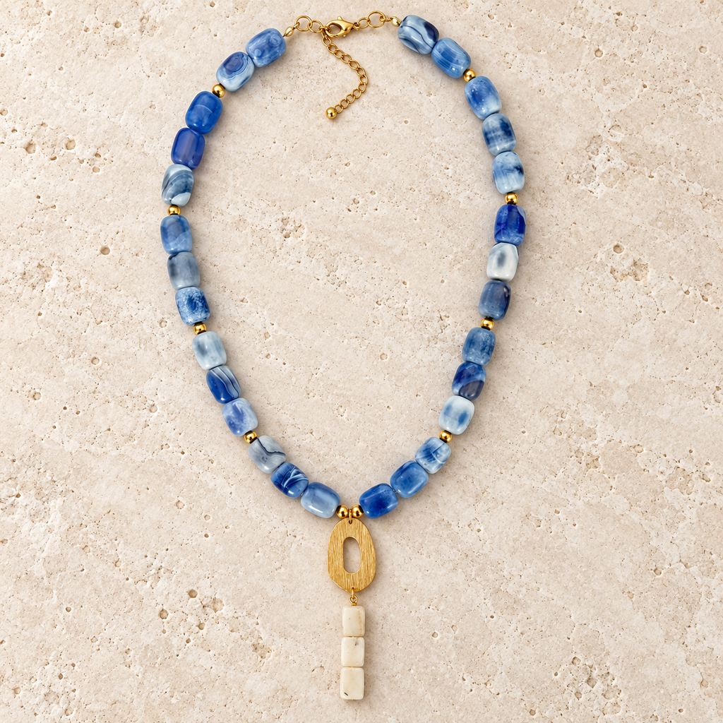 Collar Agatas & Jade