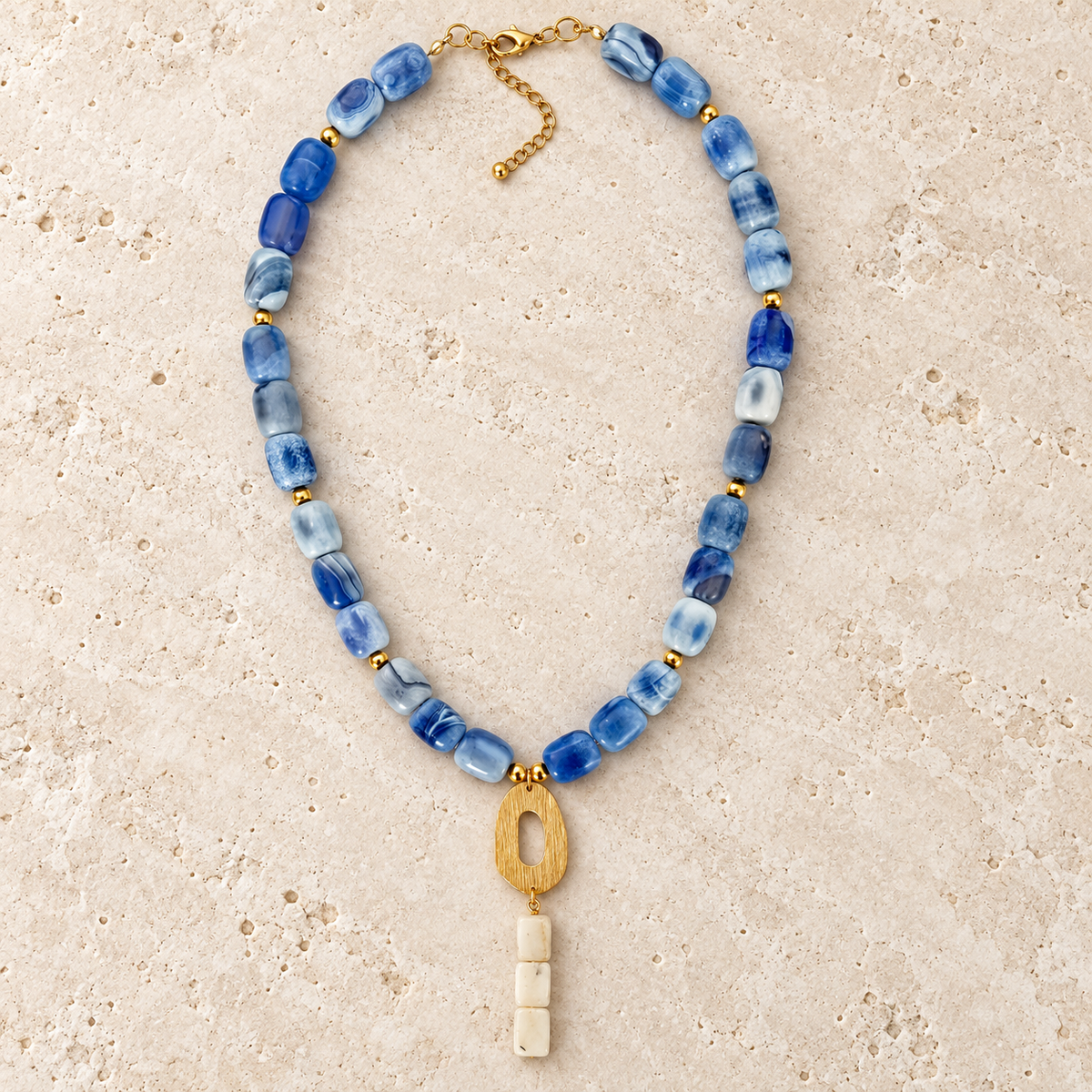 Collar Agatas & Jade