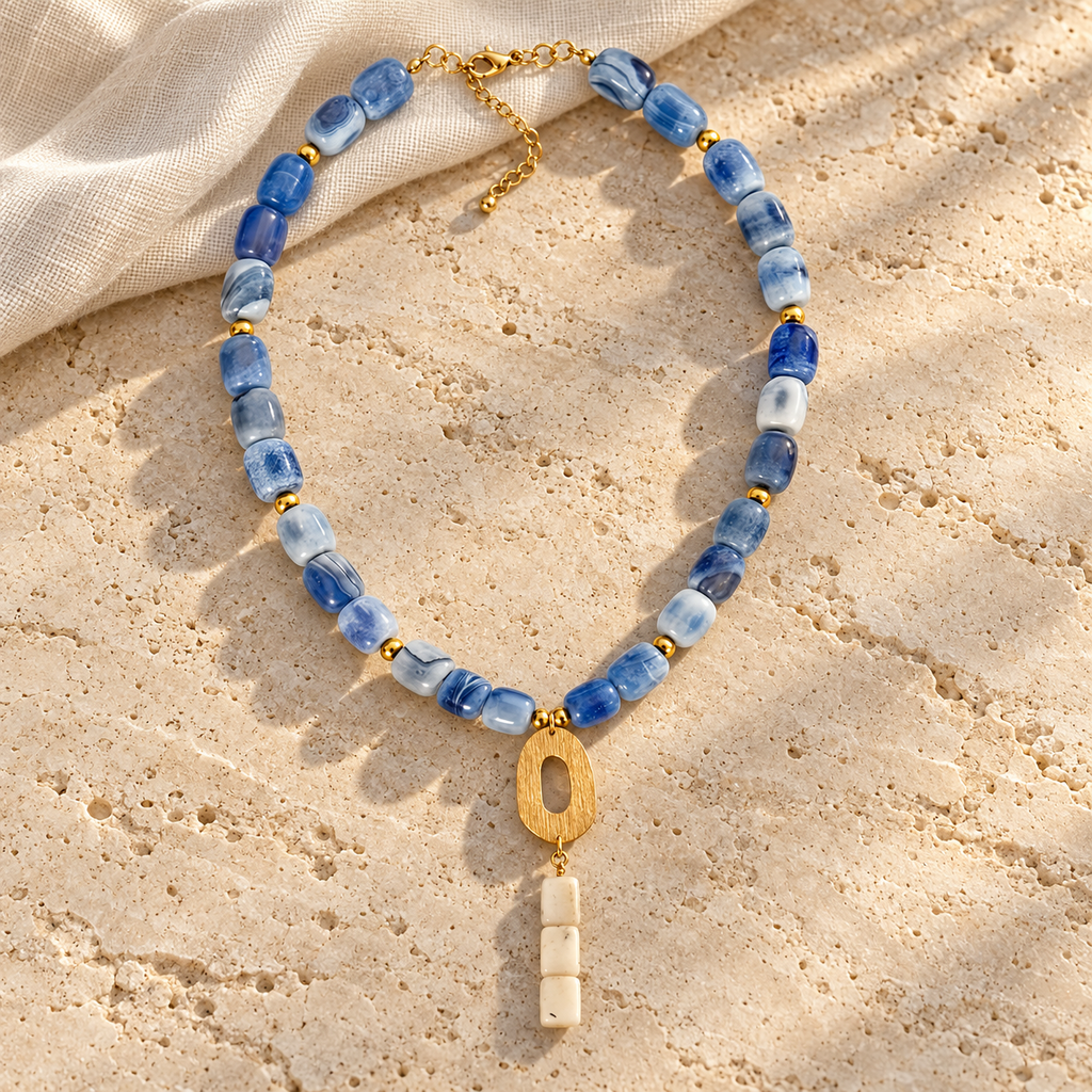 Collar Agatas & Jade