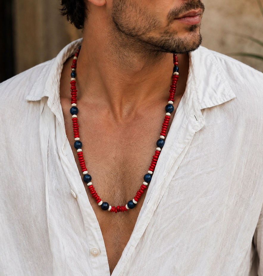 Collar Lapizlazuli & Coral