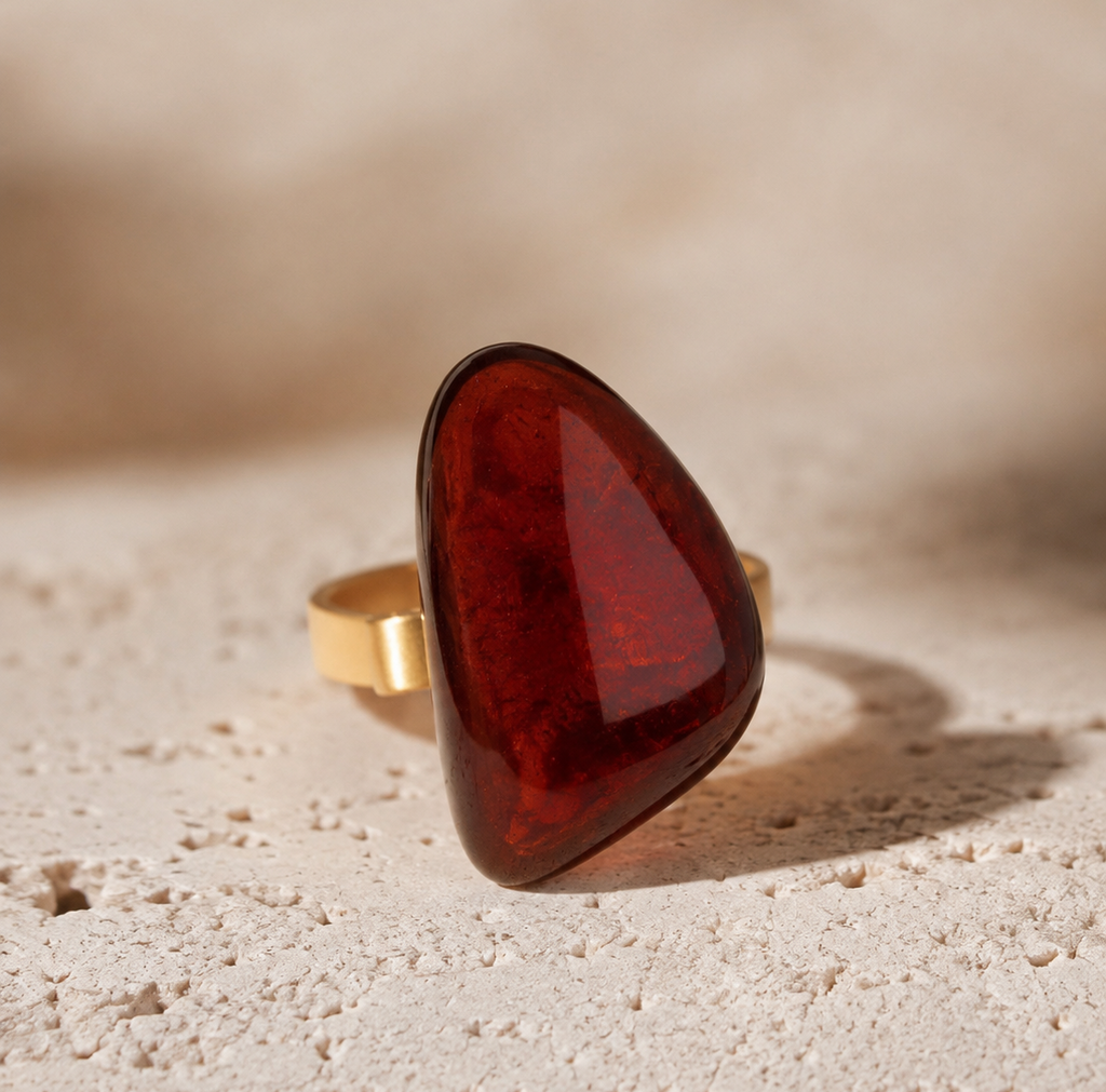 Anillo Cornalina
