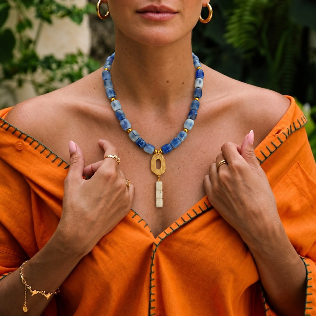Collar Agatas & Jade
