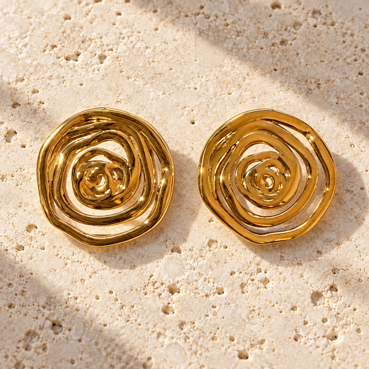 Aretes Espiral - Acero Inoxidable