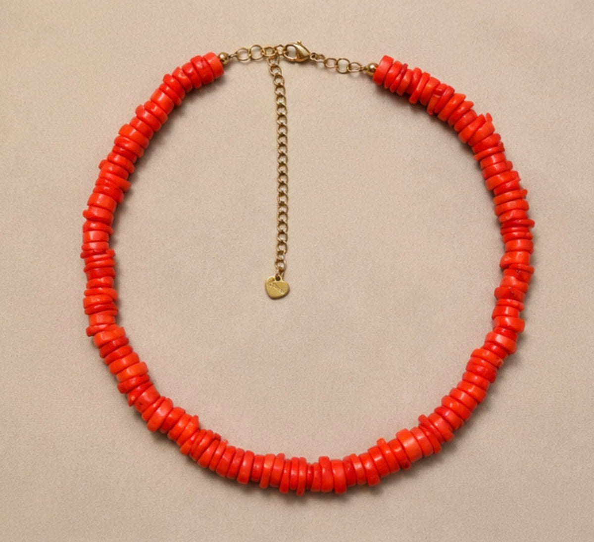 Collar Coral Naranja