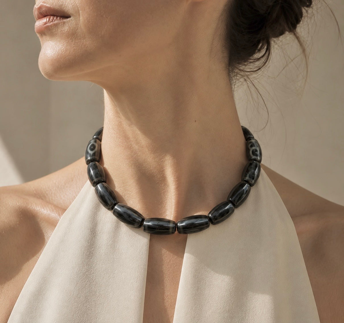 Collar Agatas Negras
