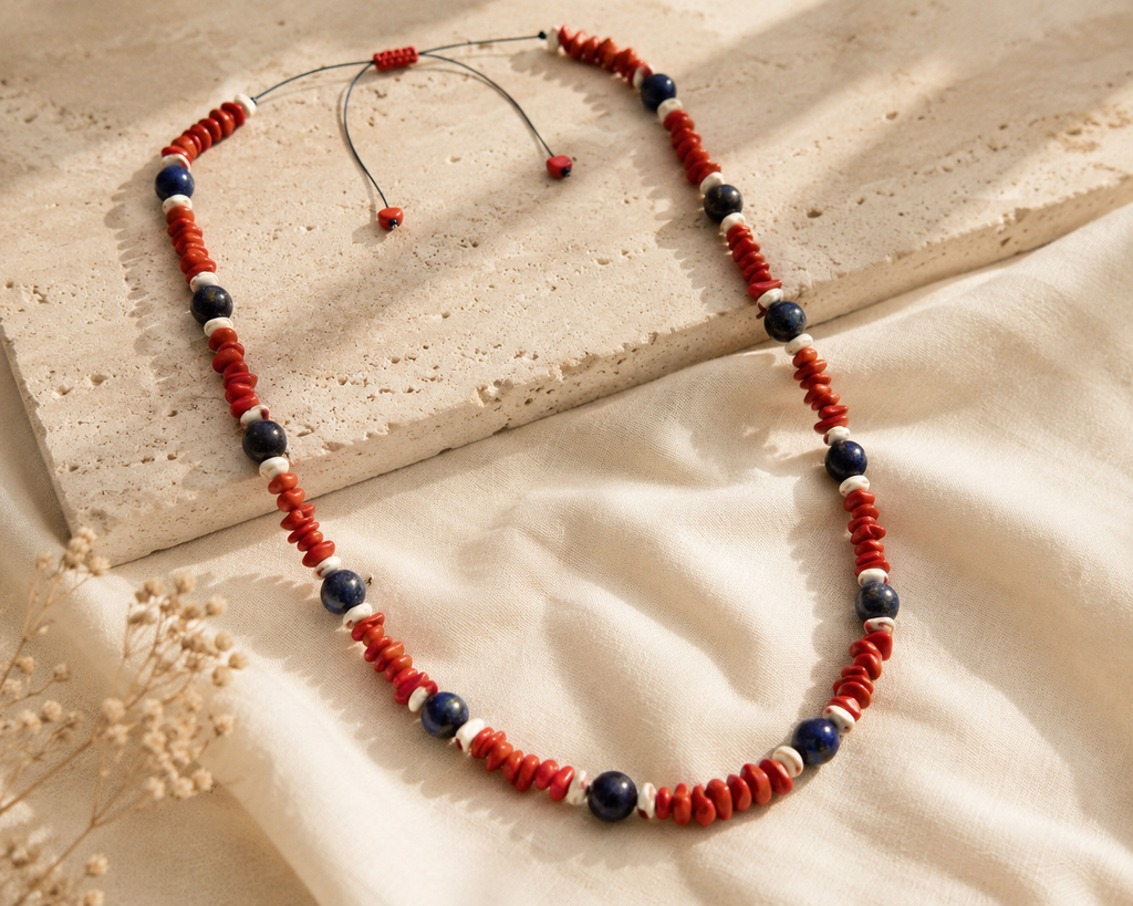 Collar Lapizlazuli & Coral