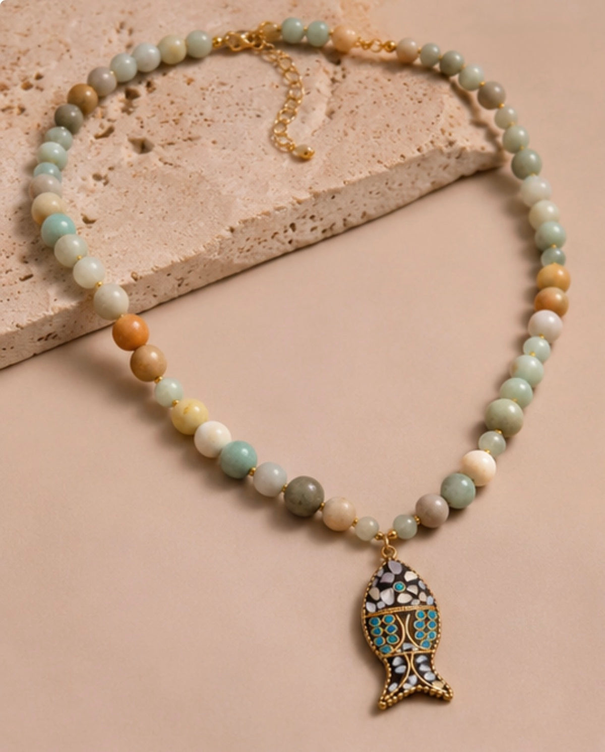Collar Agatas Pez