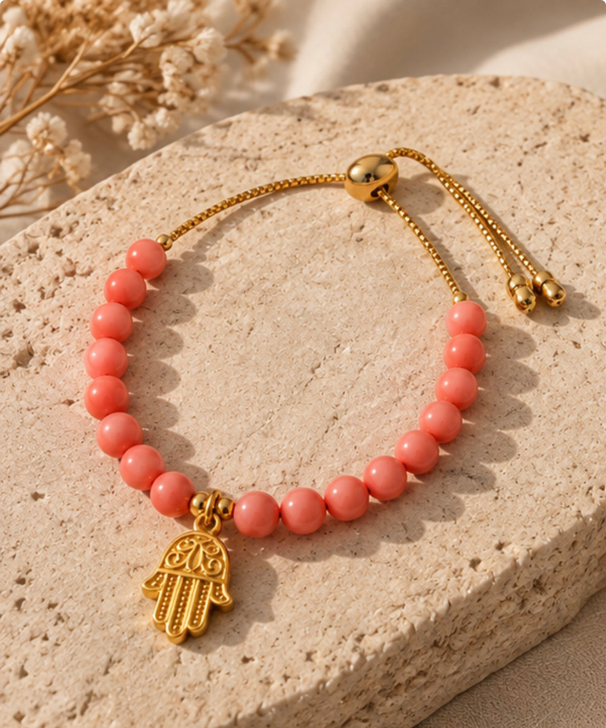 Pulsera Coral Salmon