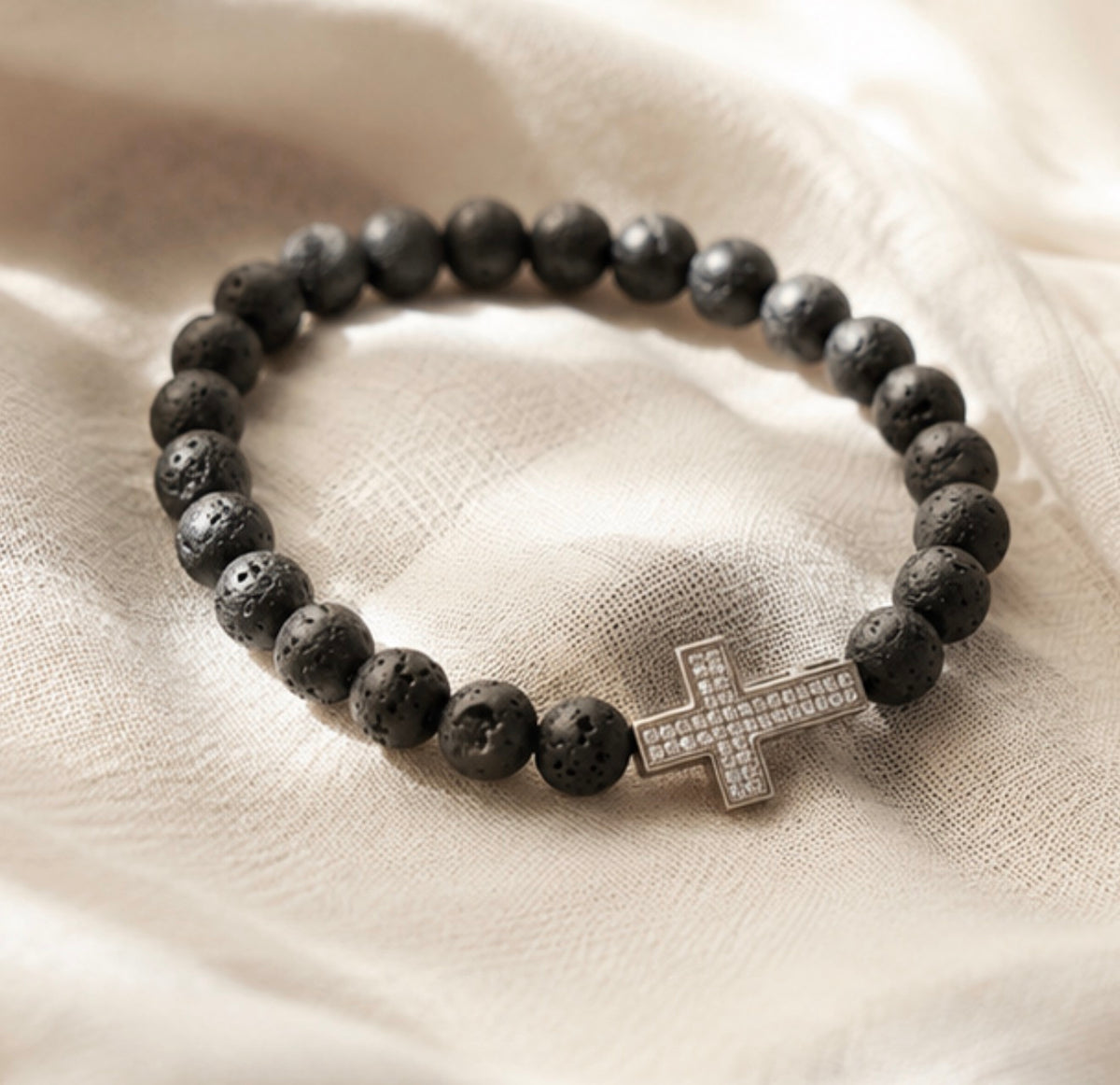 Pulsera Cruz Volcanica