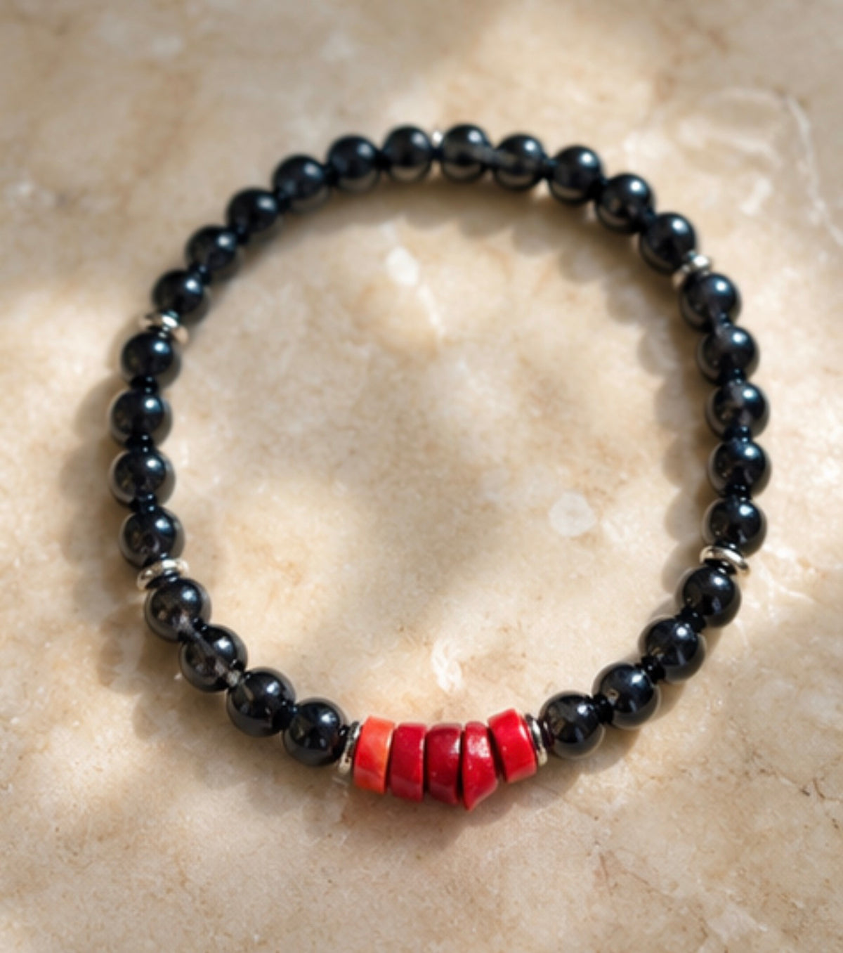 Pulsera Agatas & Corales
