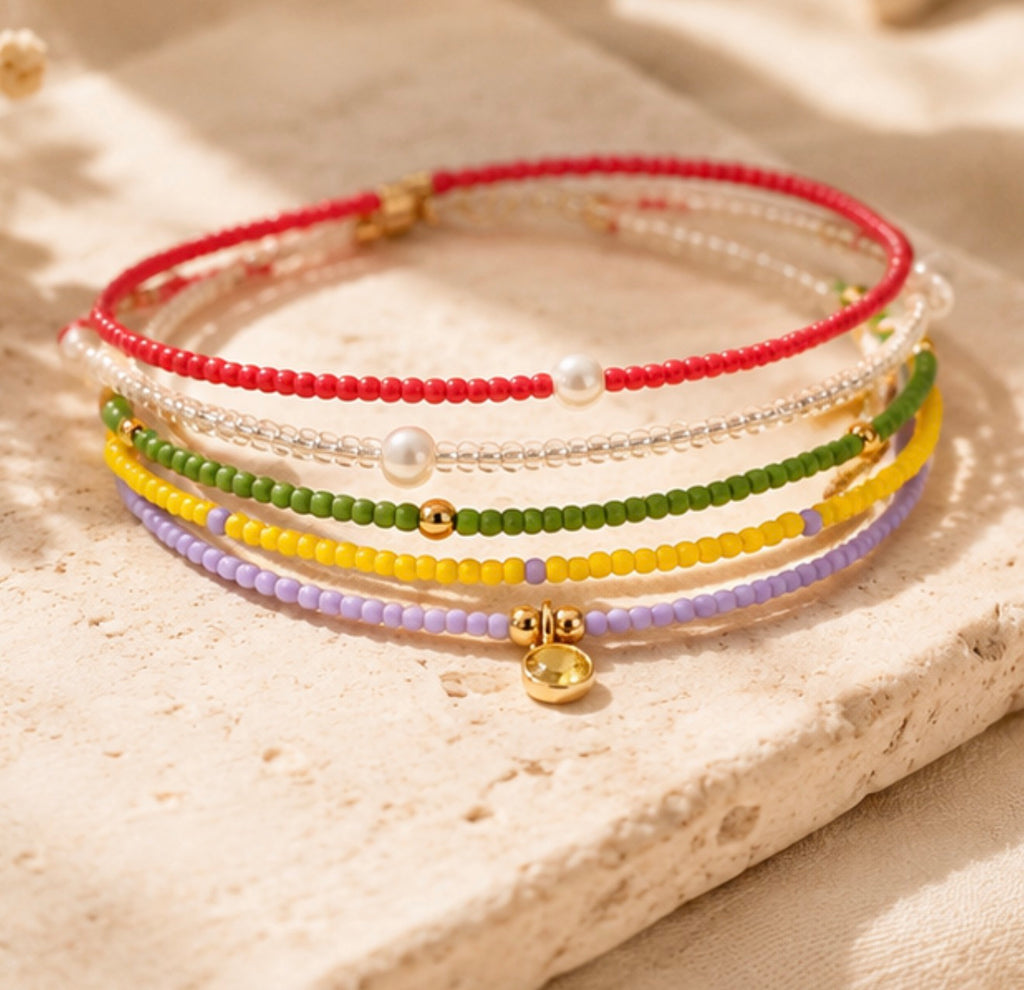 Set Pulseras Tobilleras