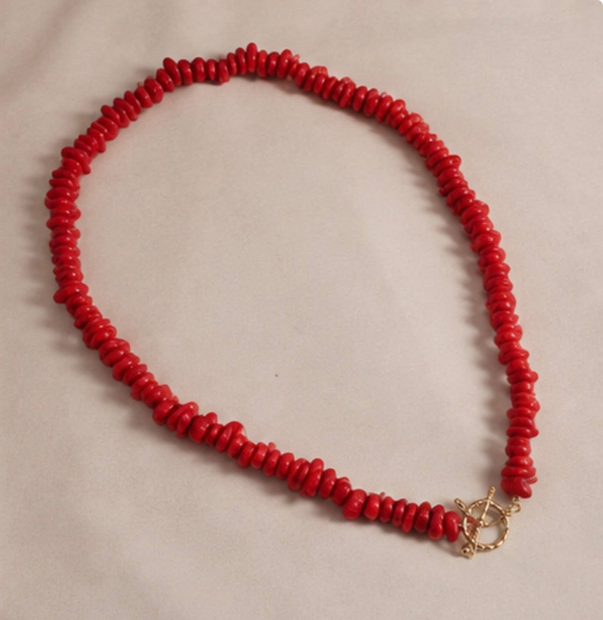 Collar Coral Rojo Chip