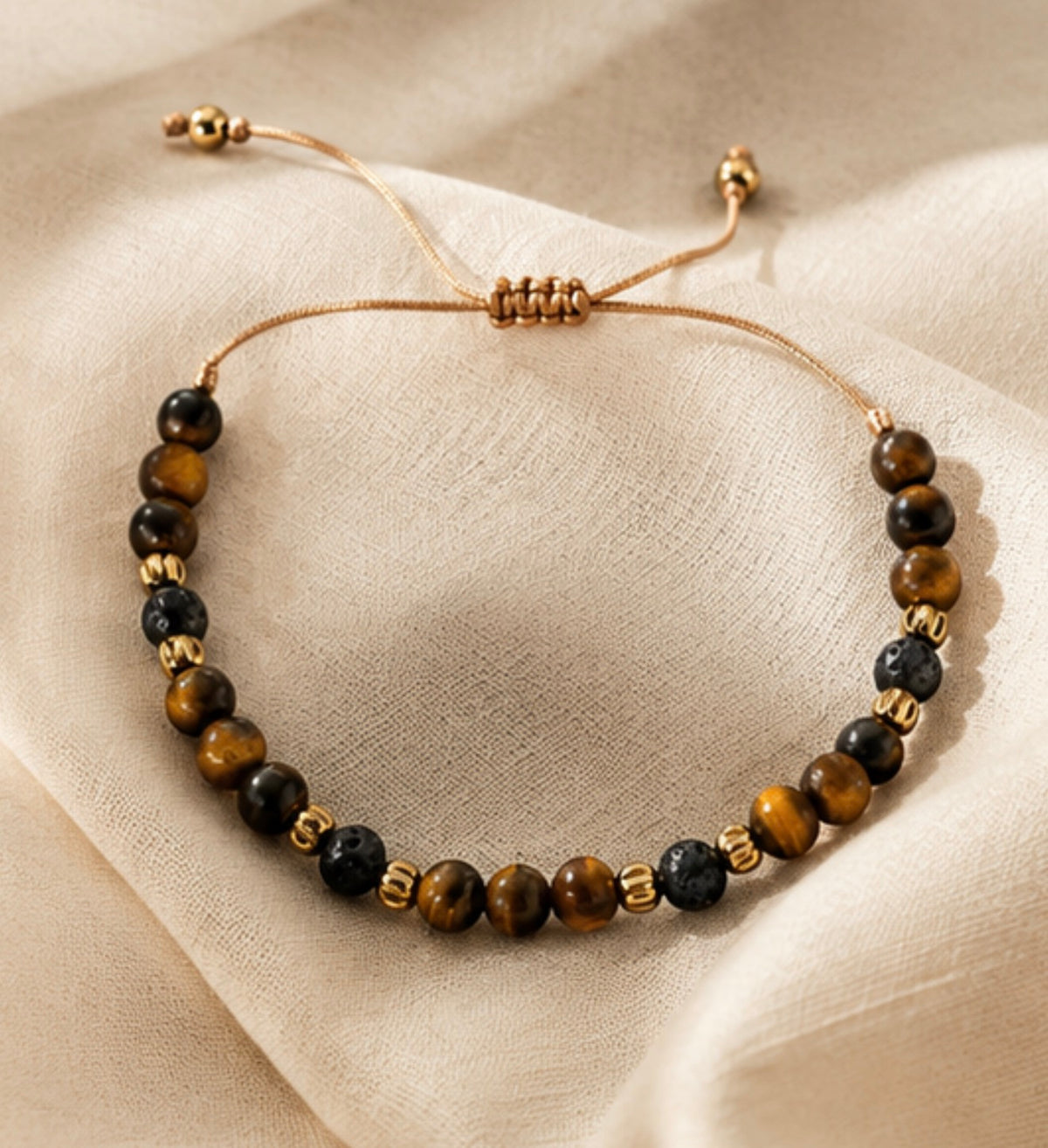 Pulsera Ojo de Tigre & Hematitas