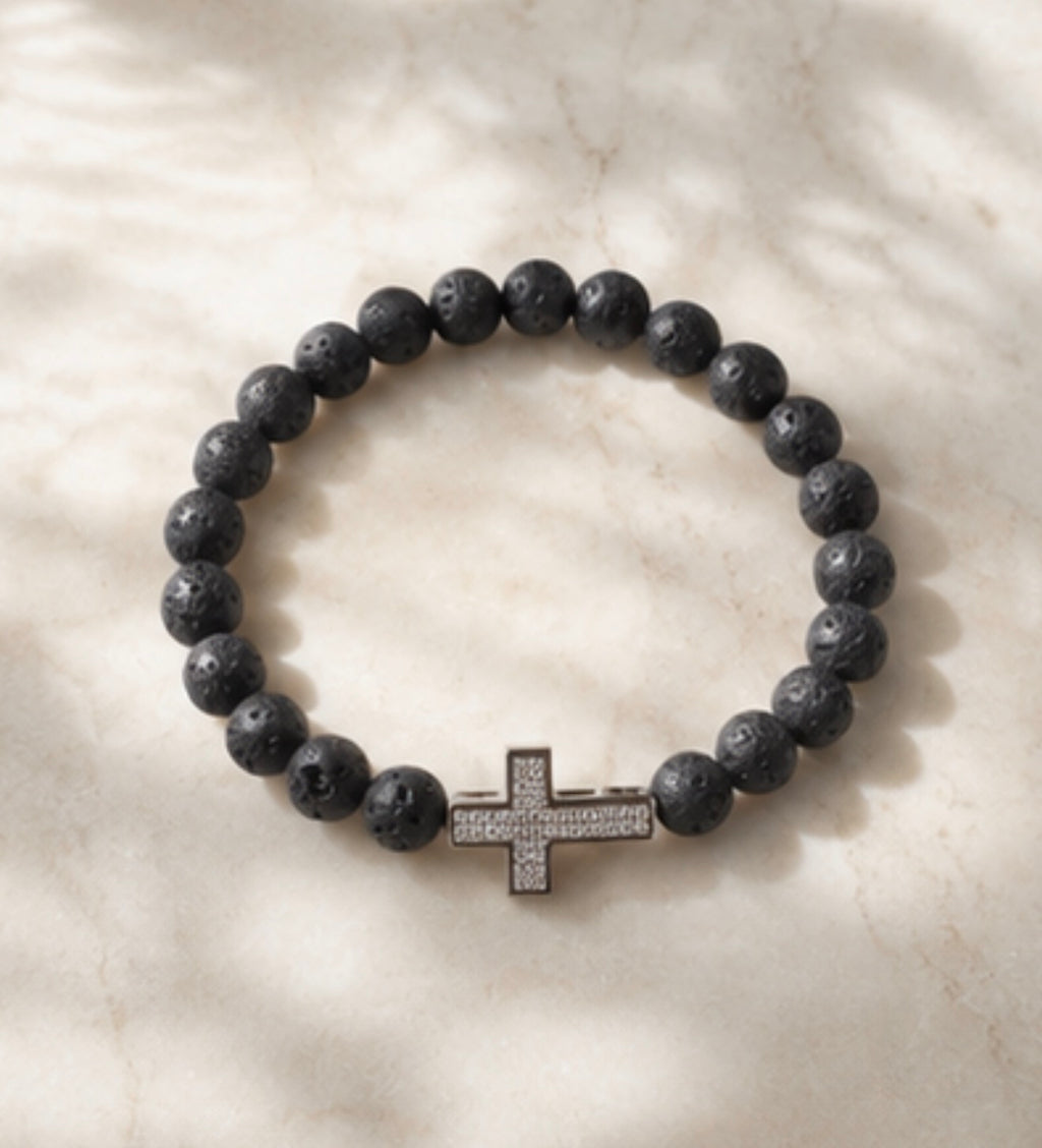 Pulsera Cruz Volcanica