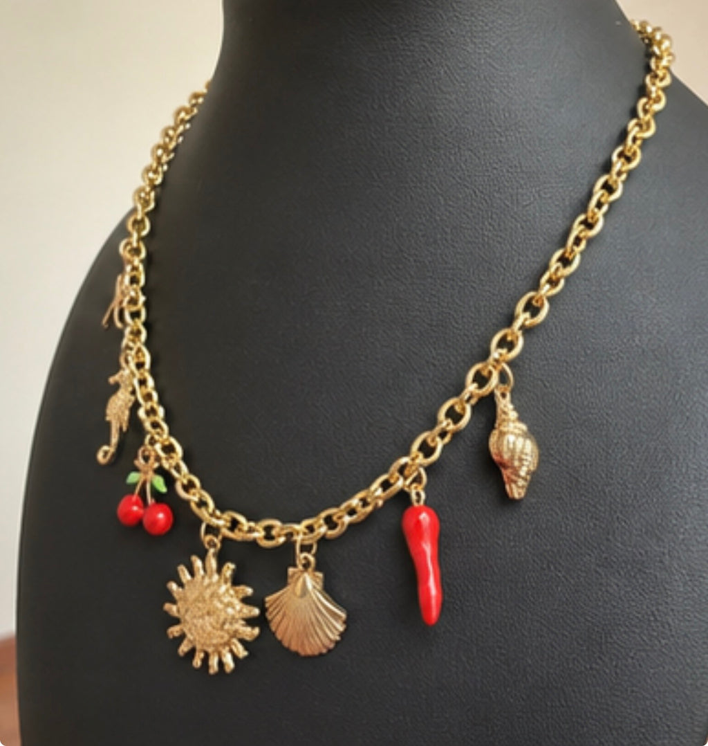 Collar Cadena Dijes Divertidos