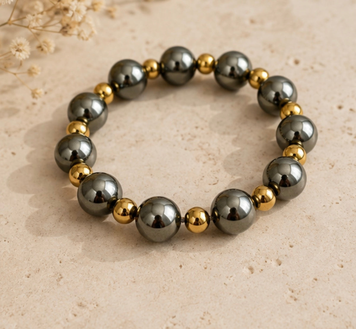 Pulsera Perlas Olivo