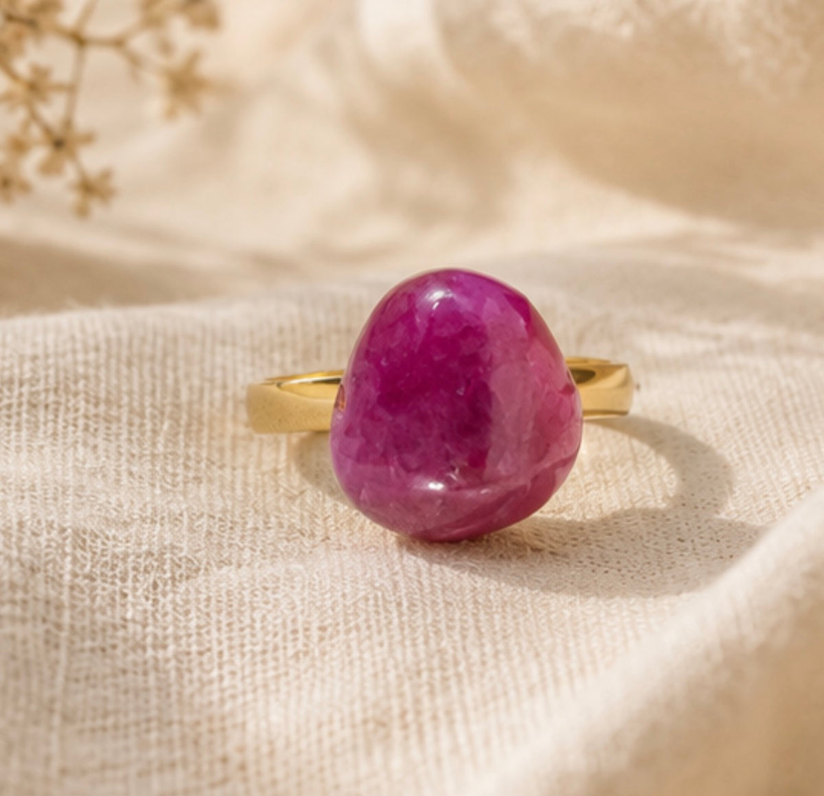 Anillo Jade Rosa