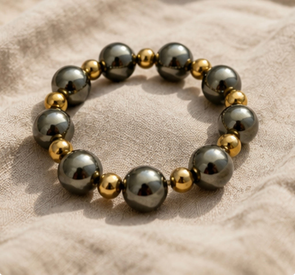 Pulsera Perlas Olivo