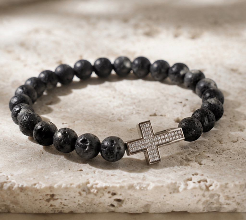Pulsera Cruz Volcanica