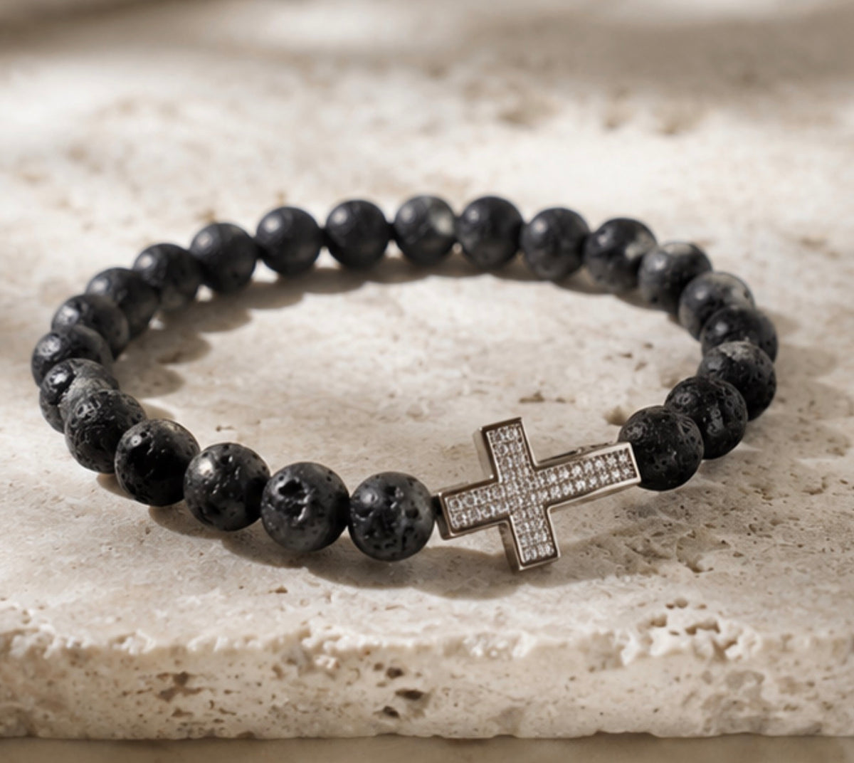 Pulsera Cruz Volcanica