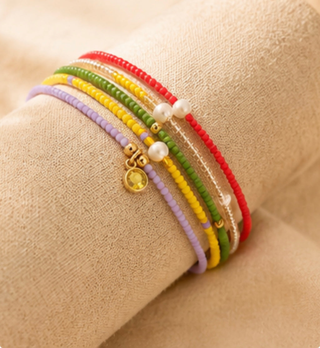 Set Pulseras Tobilleras