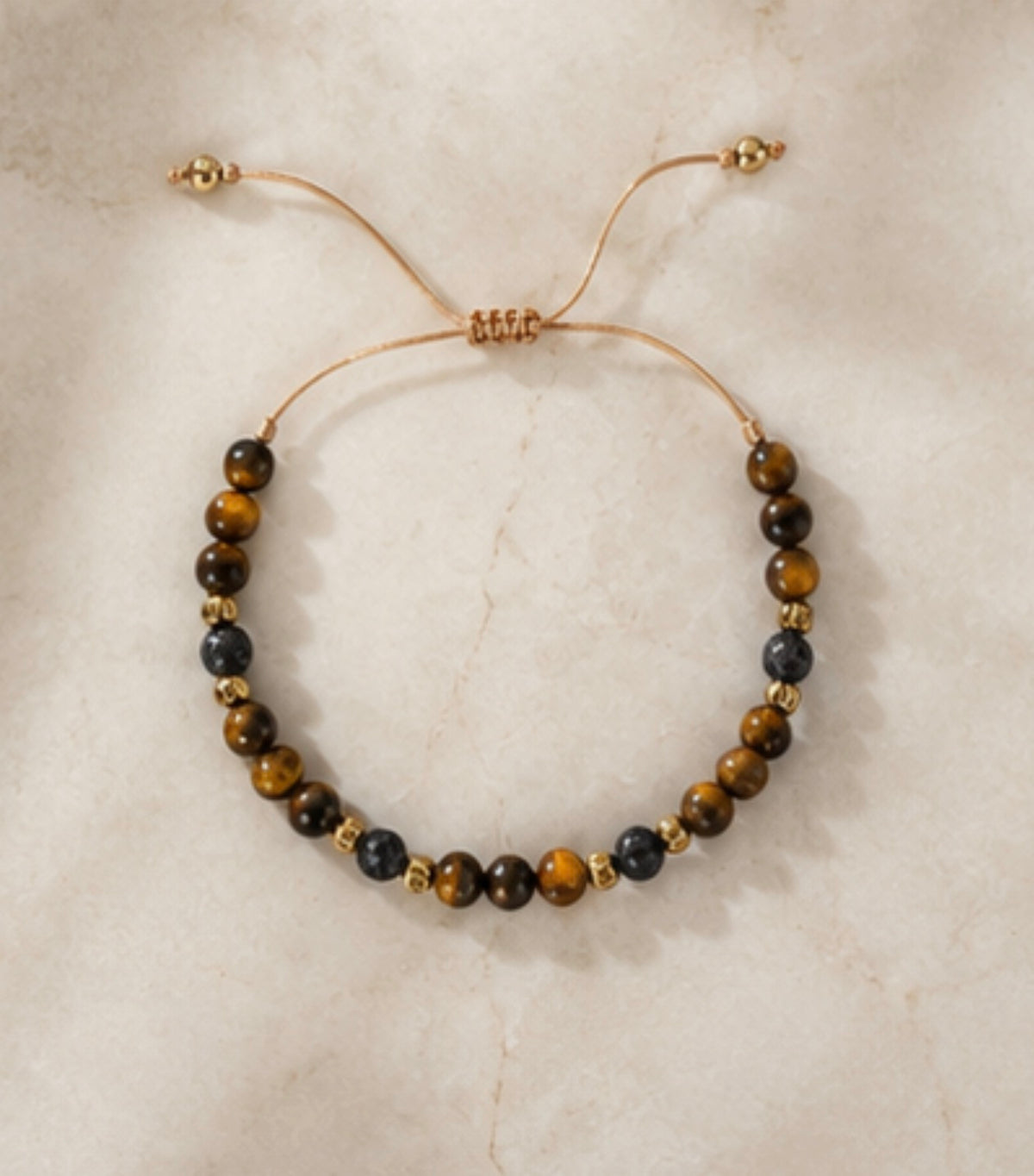 Pulsera Ojo de Tigre & Hematitas