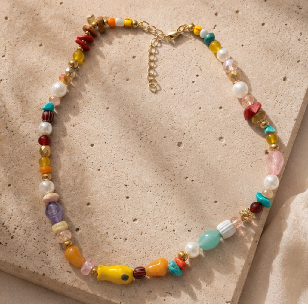 Collar Piedras Multicolor