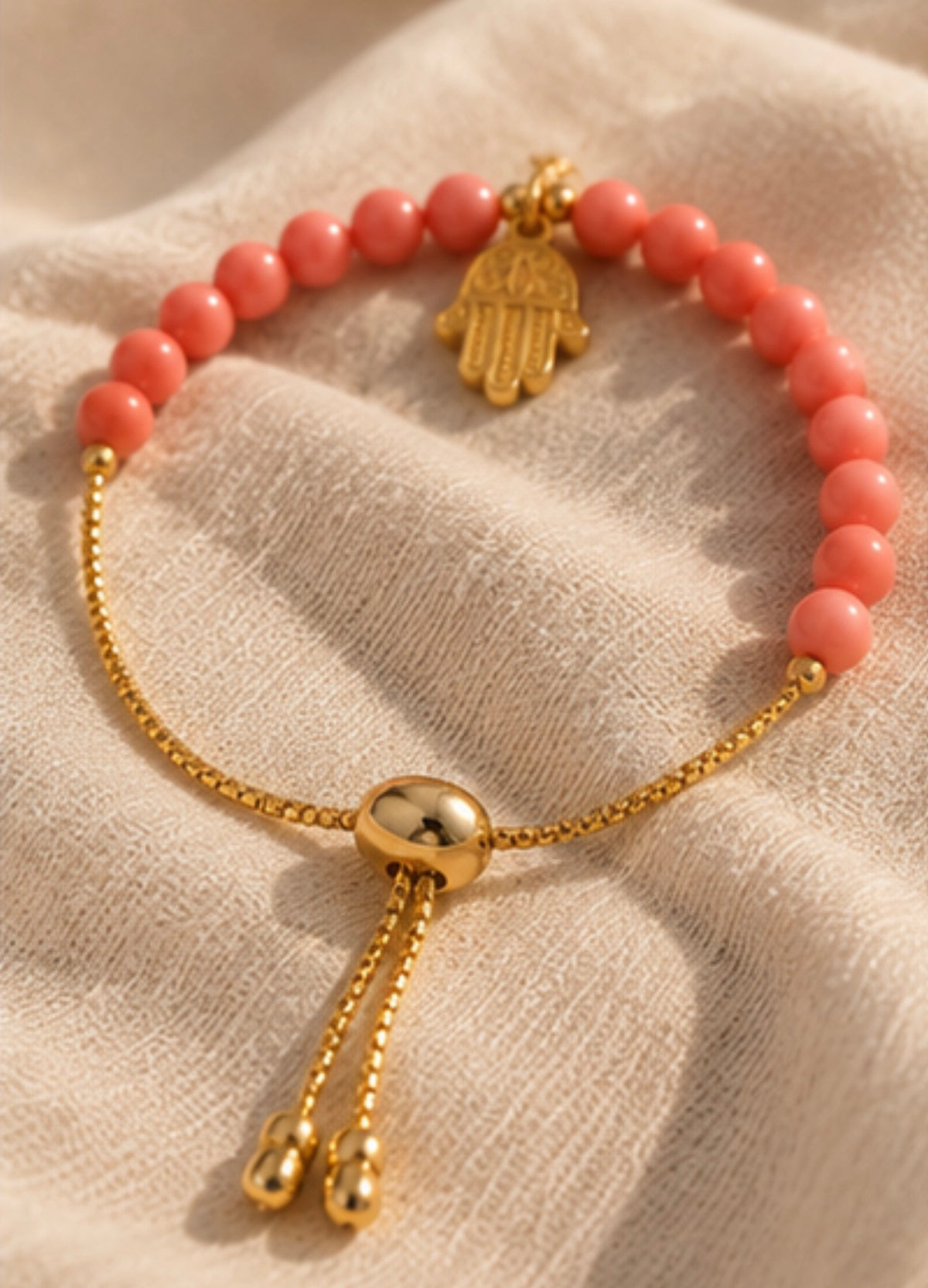 Pulsera Coral Salmon