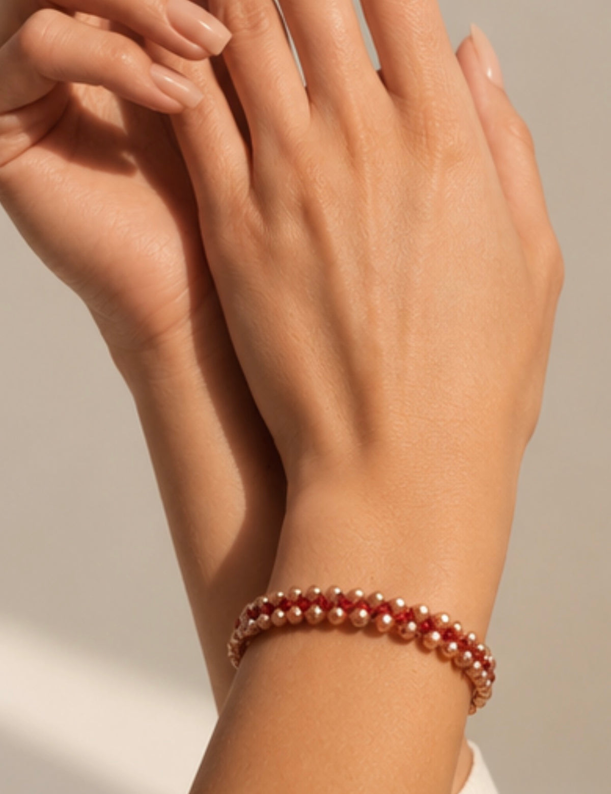 Pulsera Tejida Cristales