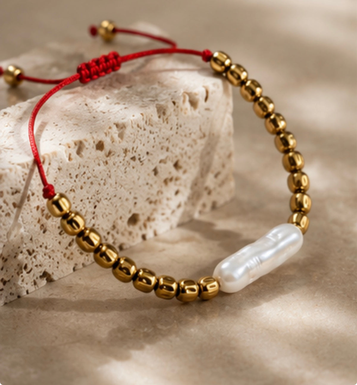 Pulsera Perla & Hematitas