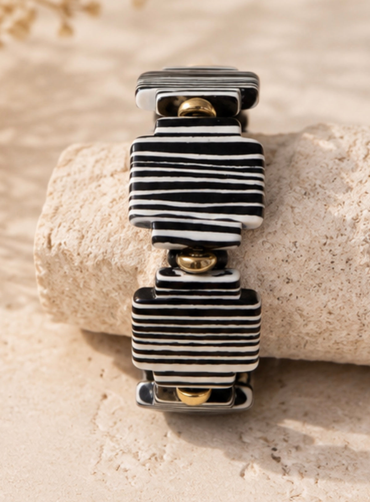 Pulsera Black & White Resina
