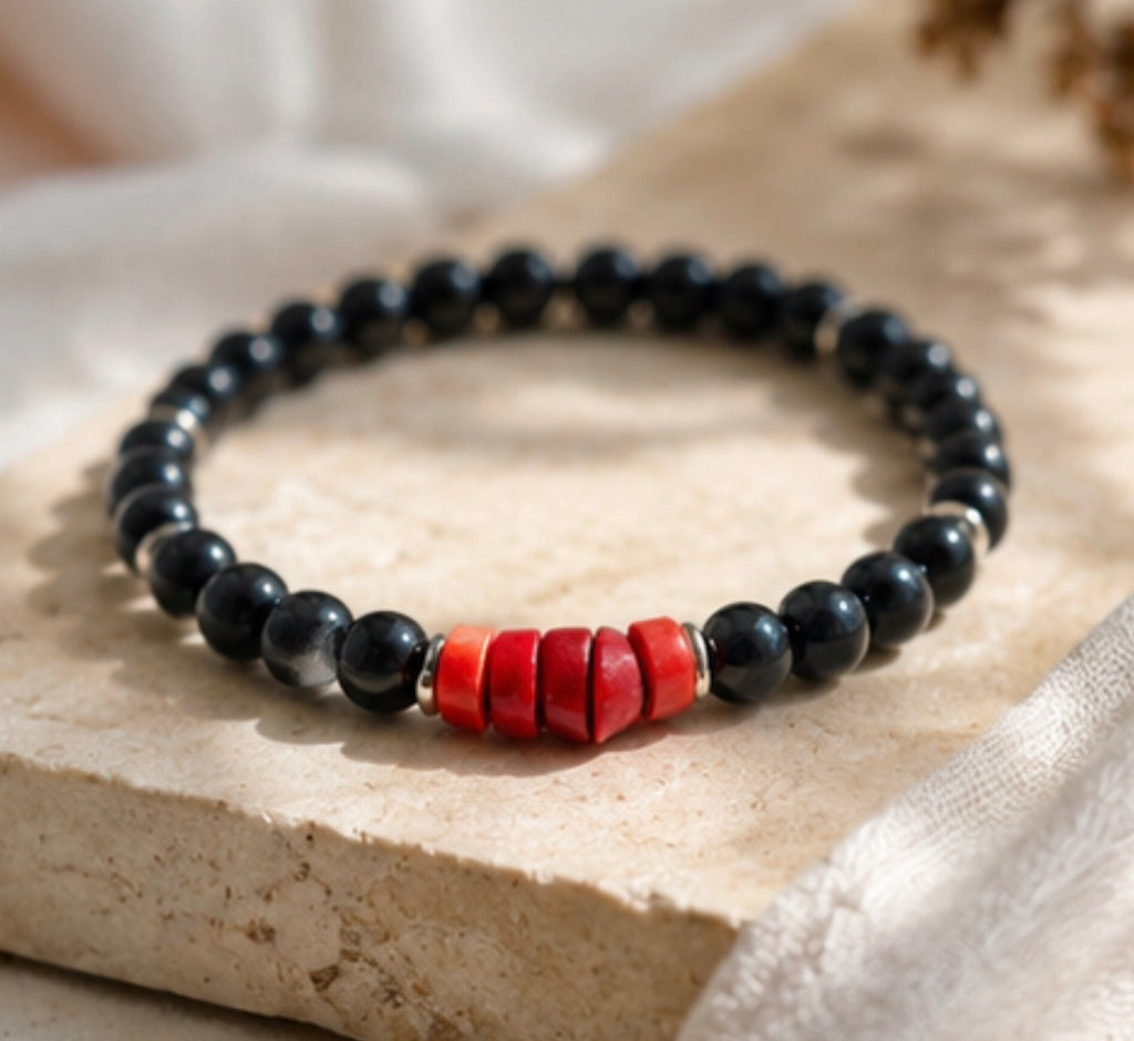 Pulsera Agatas & Corales