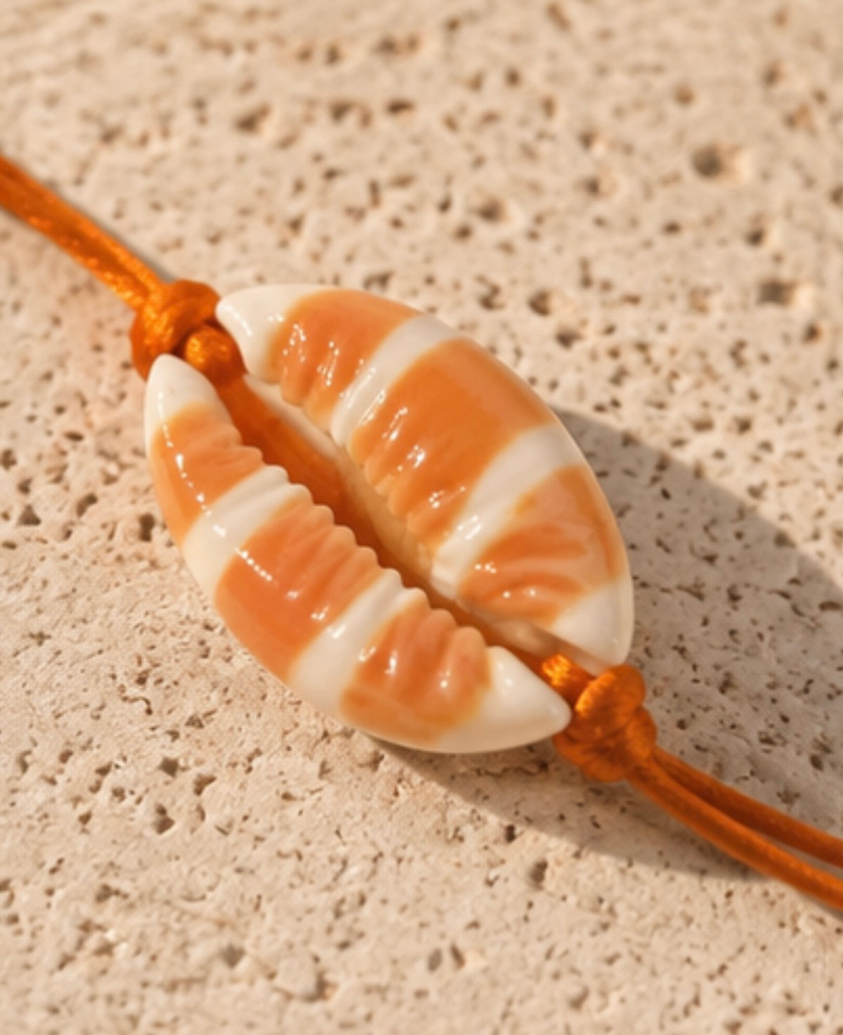 Pulsera Concha Naranja