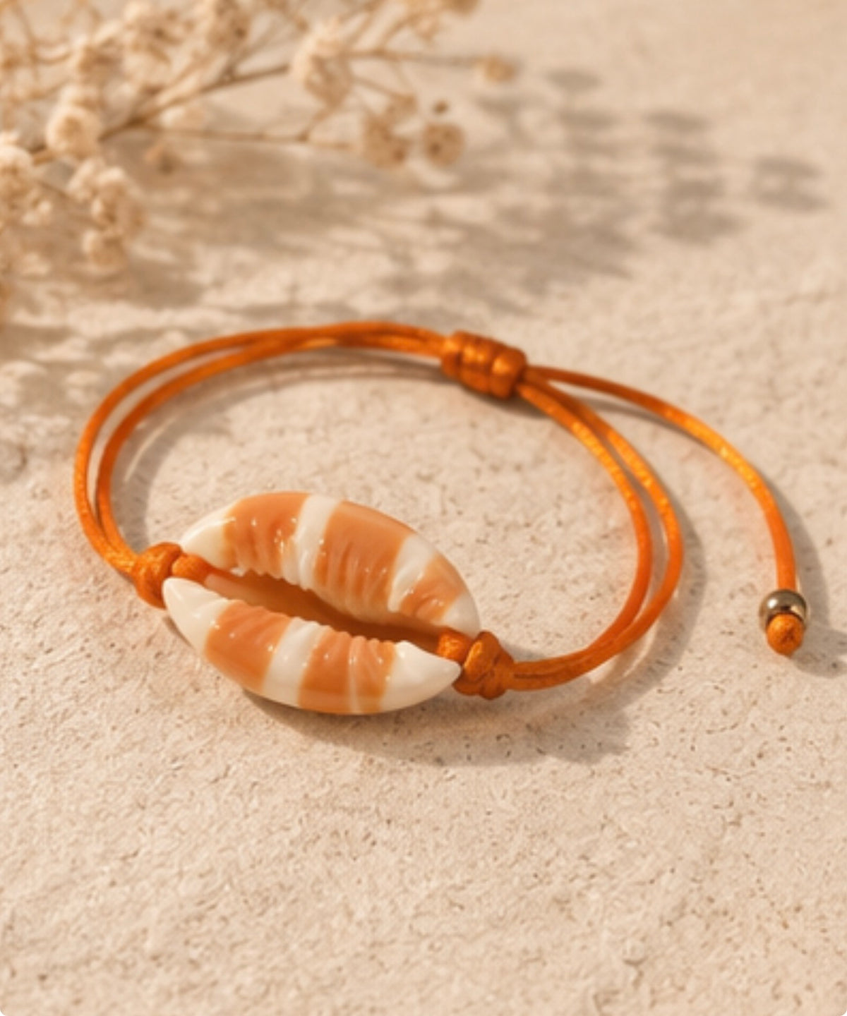 Pulsera Concha Naranja