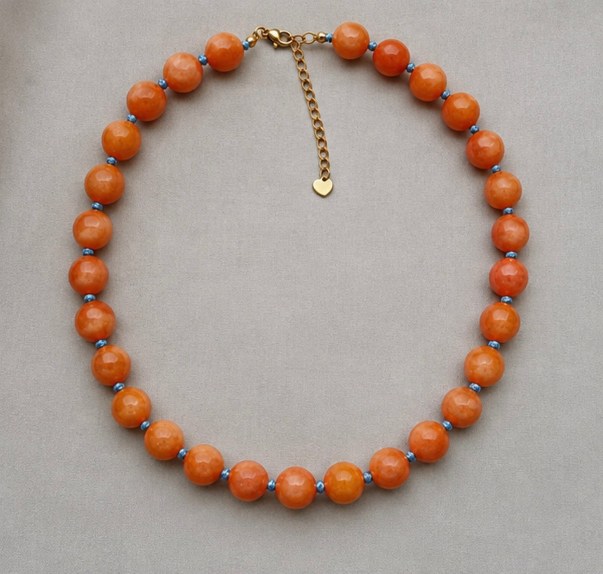 Collar Agatas Naranja