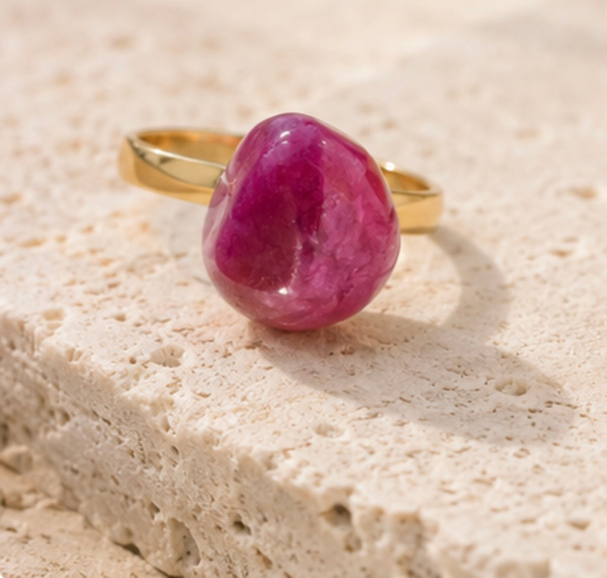 Anillo Jade Rosa