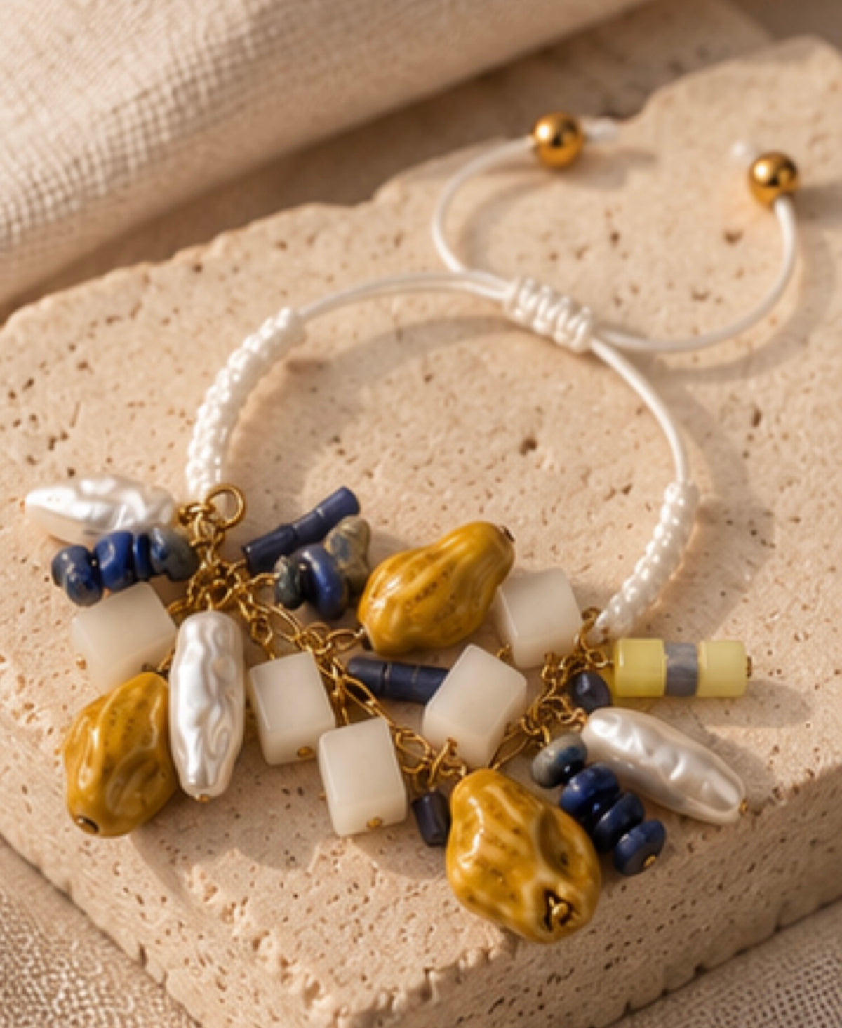 Pulsera Perlas Caracoles