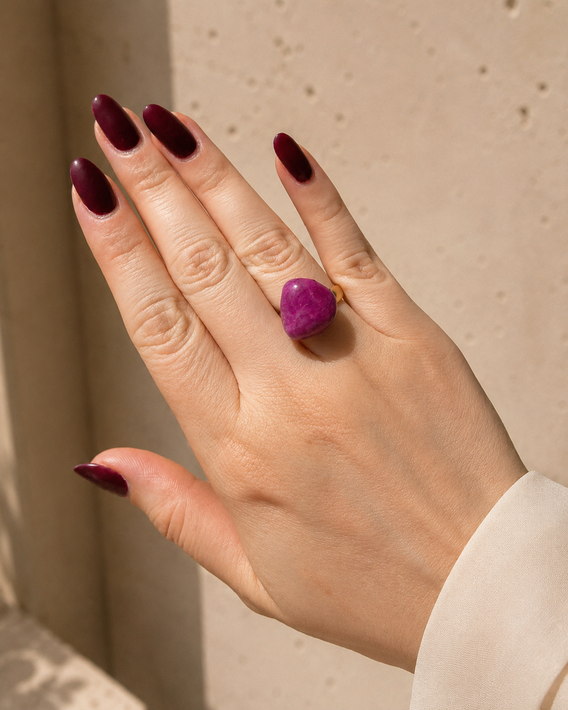 Anillo Jade Rosa