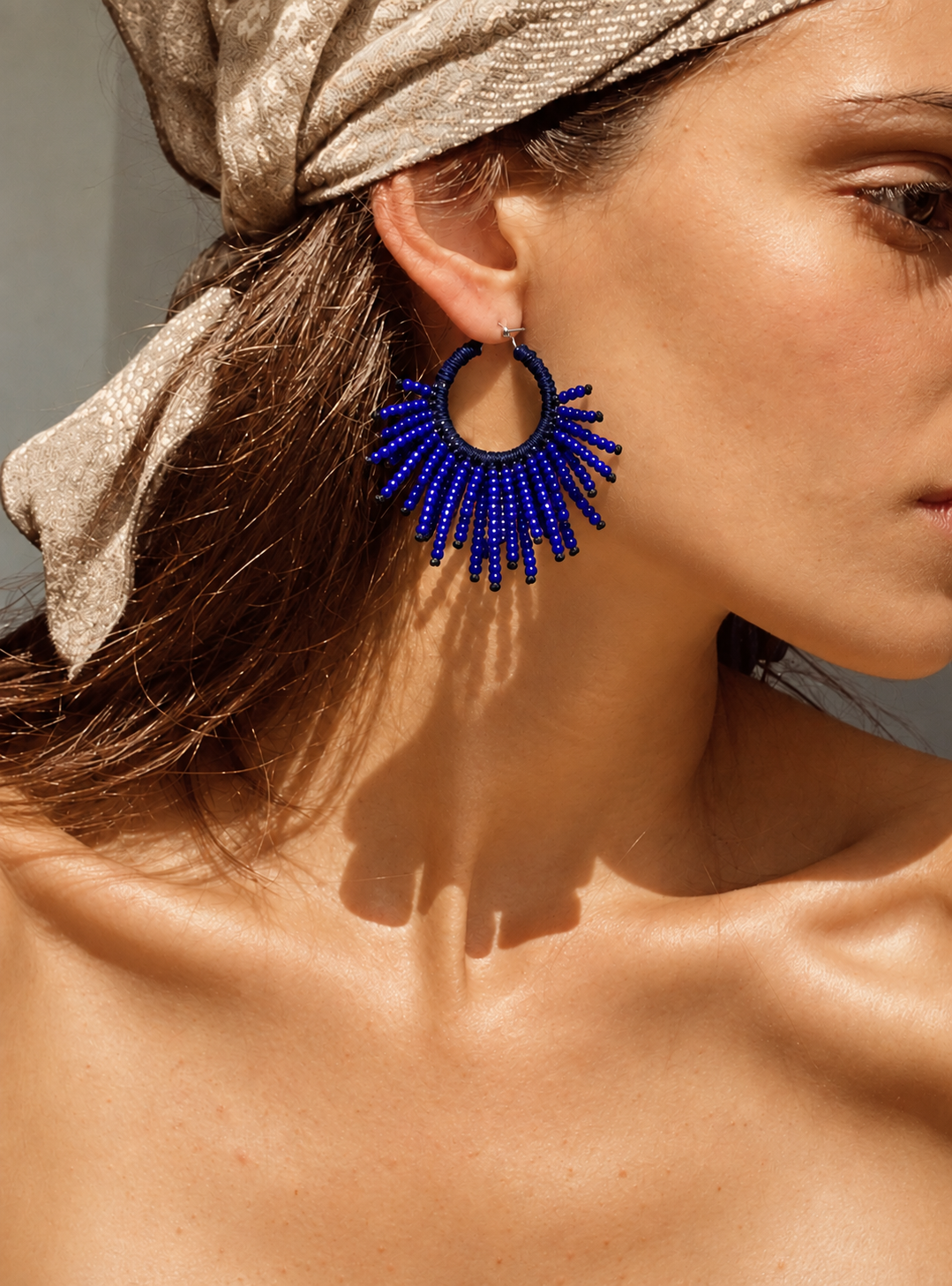 Aretes Azul Rey