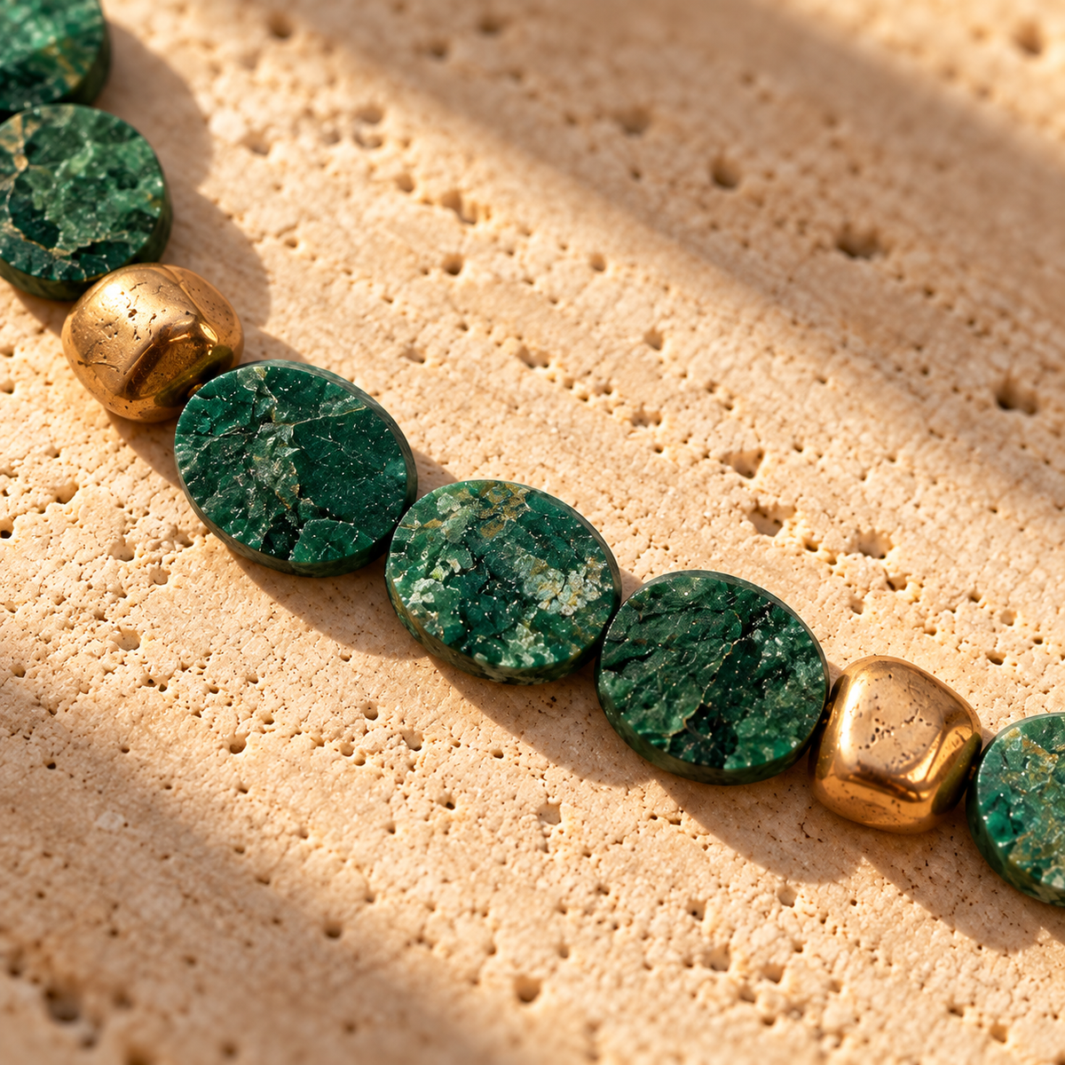 Collar Jade Mate & Hematitas