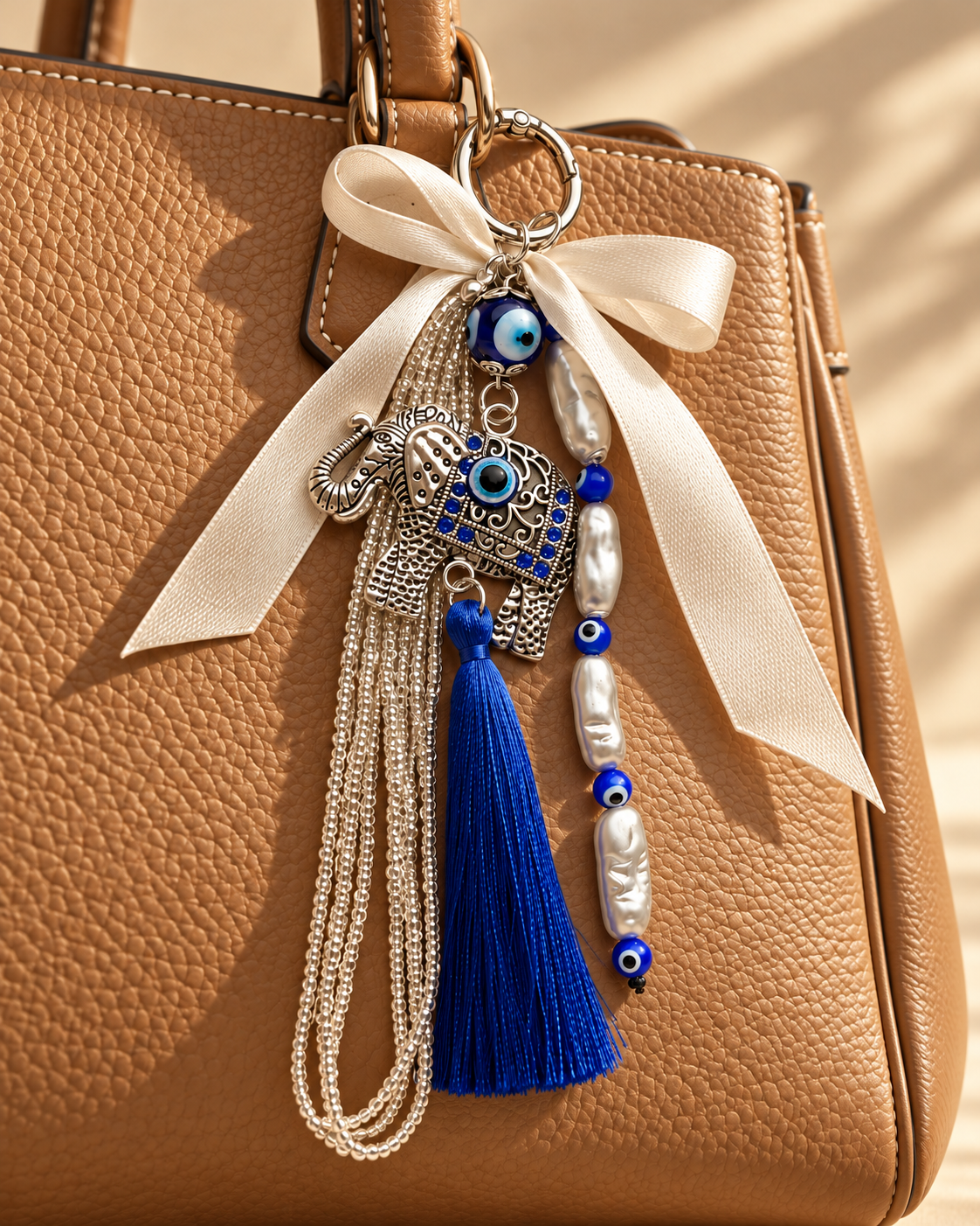 Bag Charm Llavero Elefante Azul