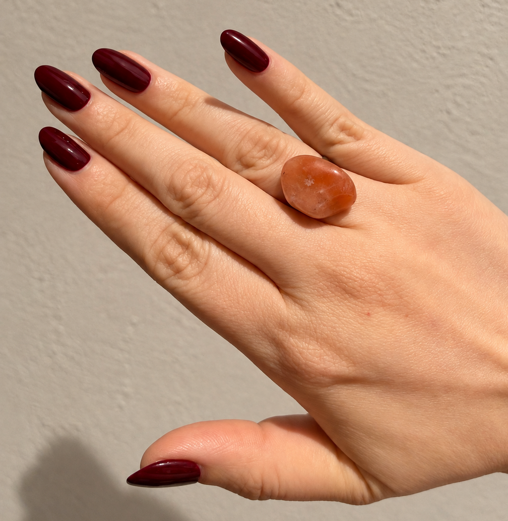Anillo Cornalina