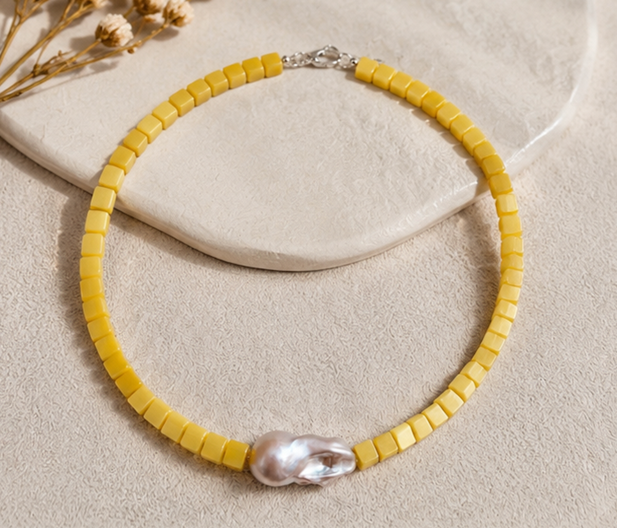 Collar Ojo de Gato | Perla Barroca