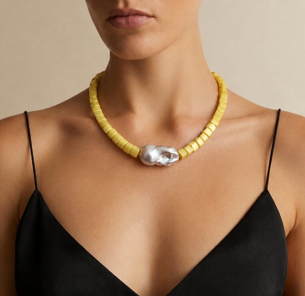 Collar Ojo de Gato | Perla Barroca