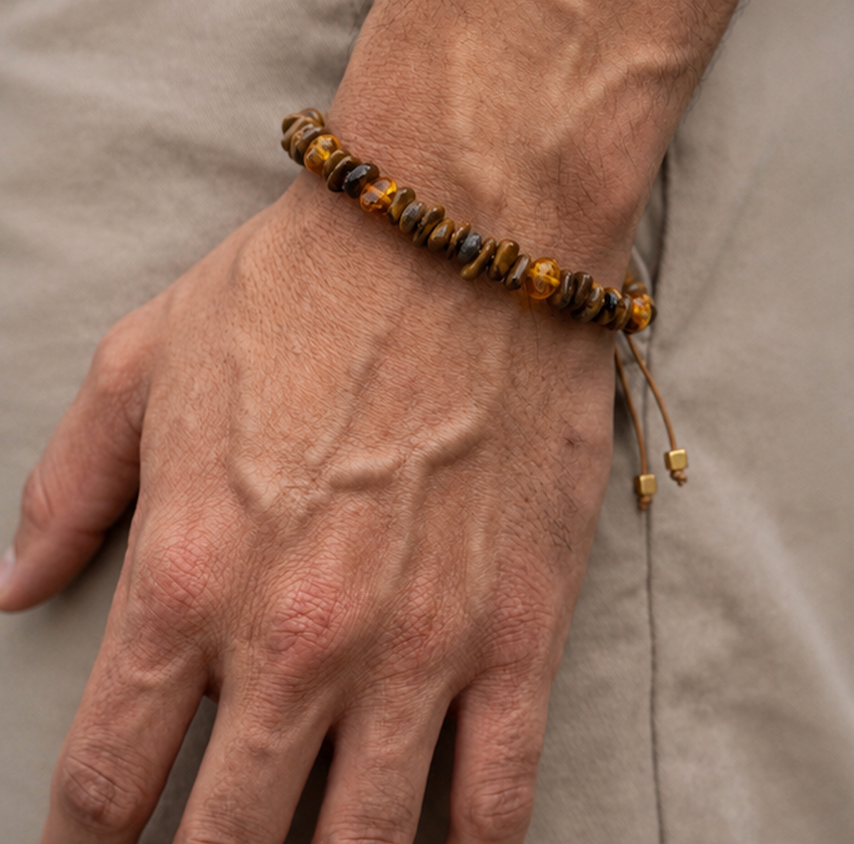 Pulsera Ojo de Tigre & Ambar