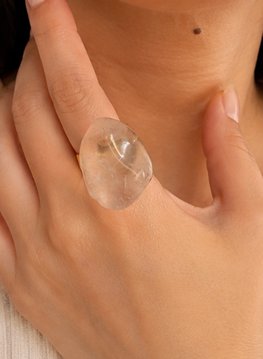 Anillo Cuarzo Transparente